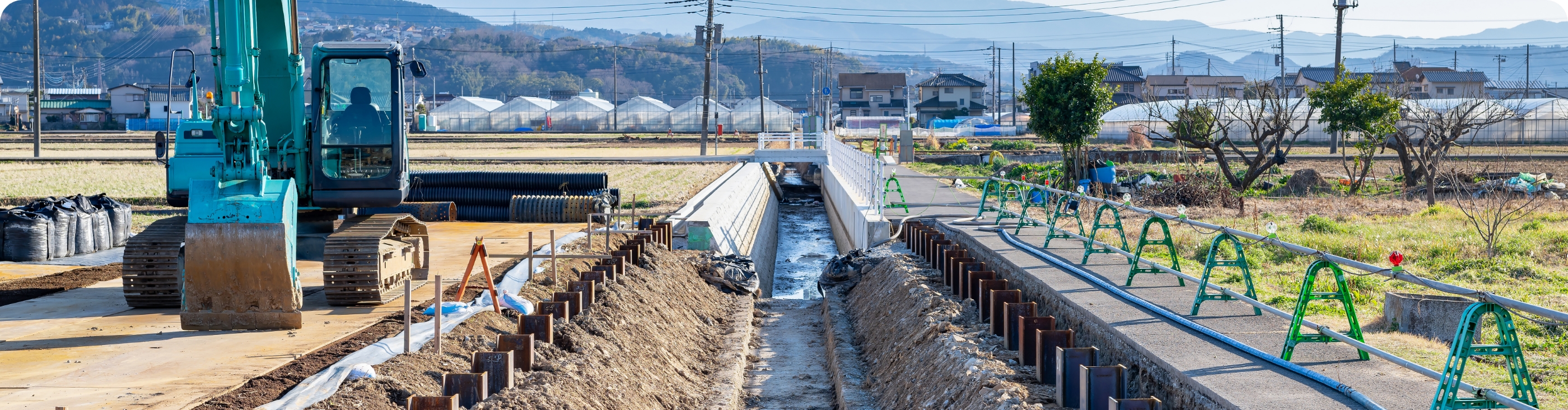 こうりょうの施工現場