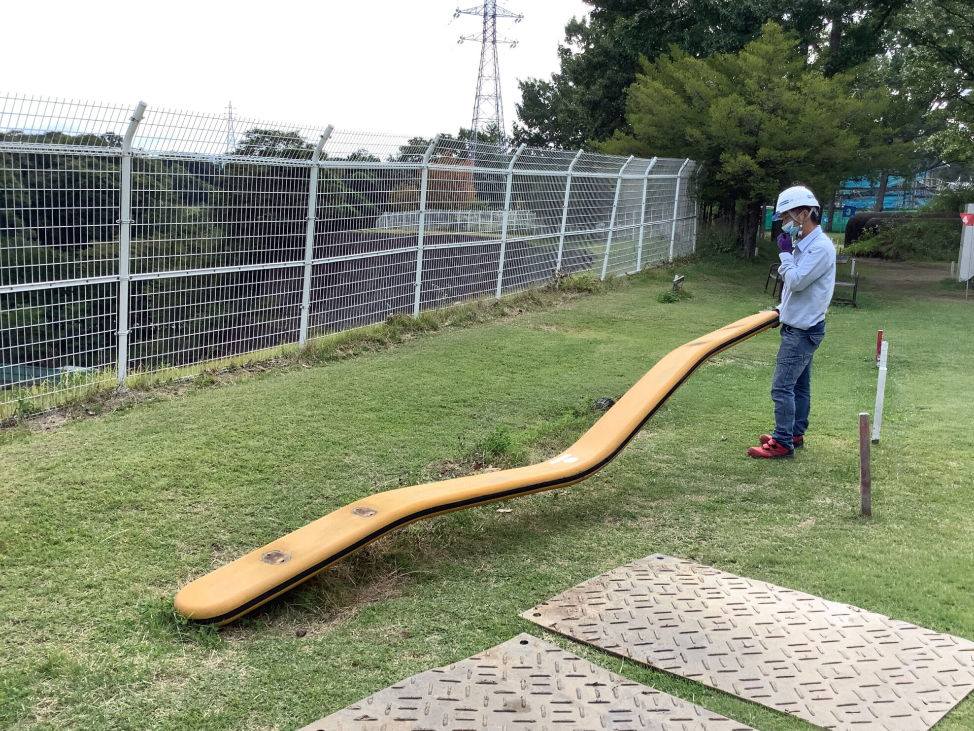 遊具撤去工事