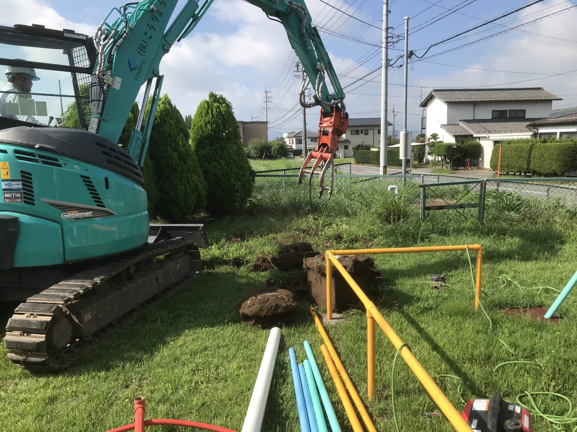 遊具解体工事