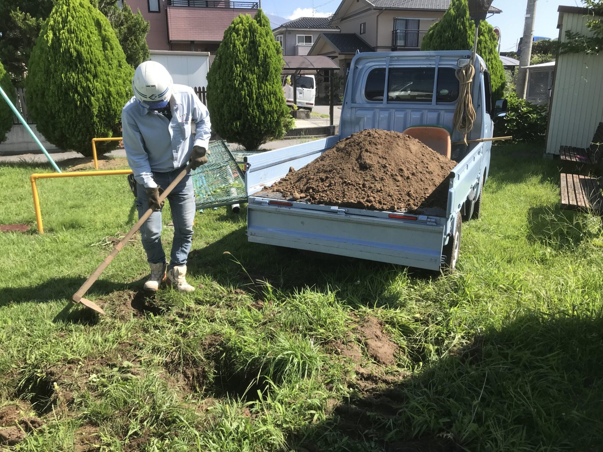 遊具解体工事