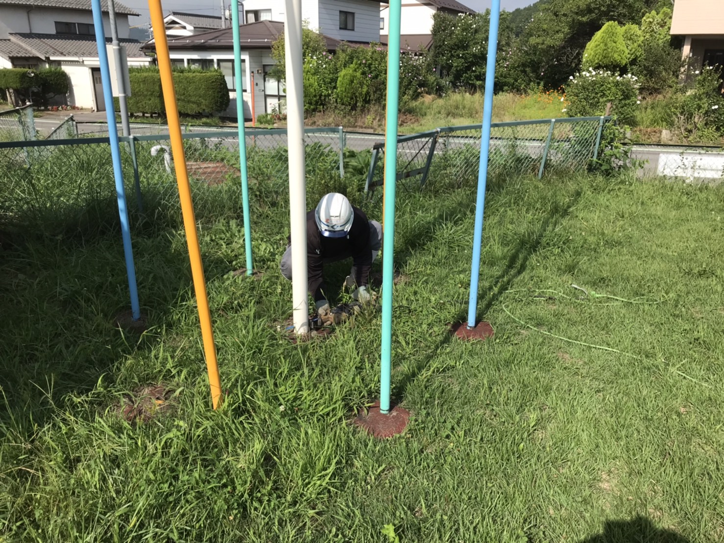 遊具解体工事